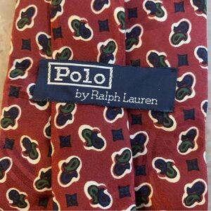 Polo By Ralph Lauren Men's 100% Silk Tie Paisley Made In USA Hand Made Vintage!